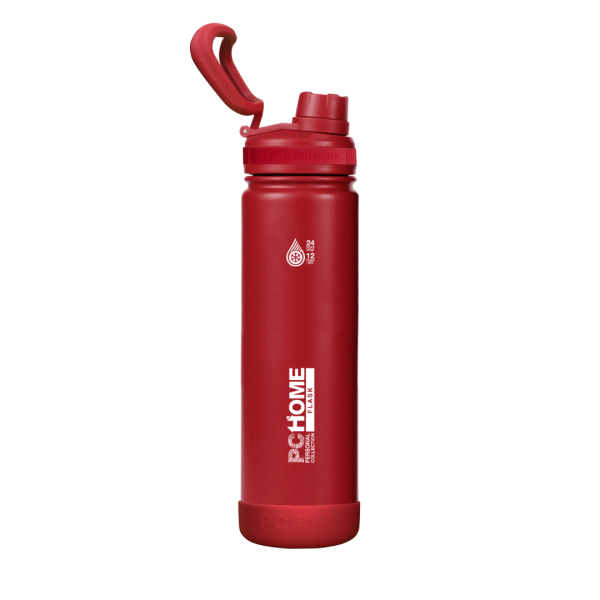 PCHOME VACUUM FLASK 22 OZ RED